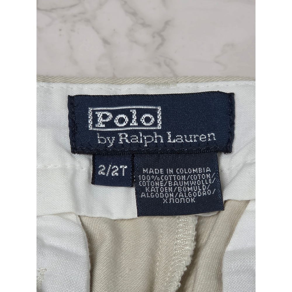 Polo Ralph Lauren Boys 2T Khaki The Andrew Pant Pleated Classic Chino NWT - Picture 4 of 5